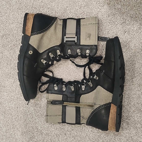 Sorel Major Carly Moto Boots with Zipper Size 9 - Picture 3 of 8